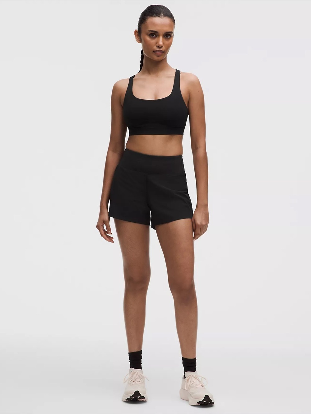 Lululemon Speed Up High-Rise Lined Performance Shorts in Black 4” inseam